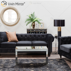 Moderner verspiegelter Coffee Sparkly Beistelltisch WXF-169 für Wohnzimmer mit Sofa