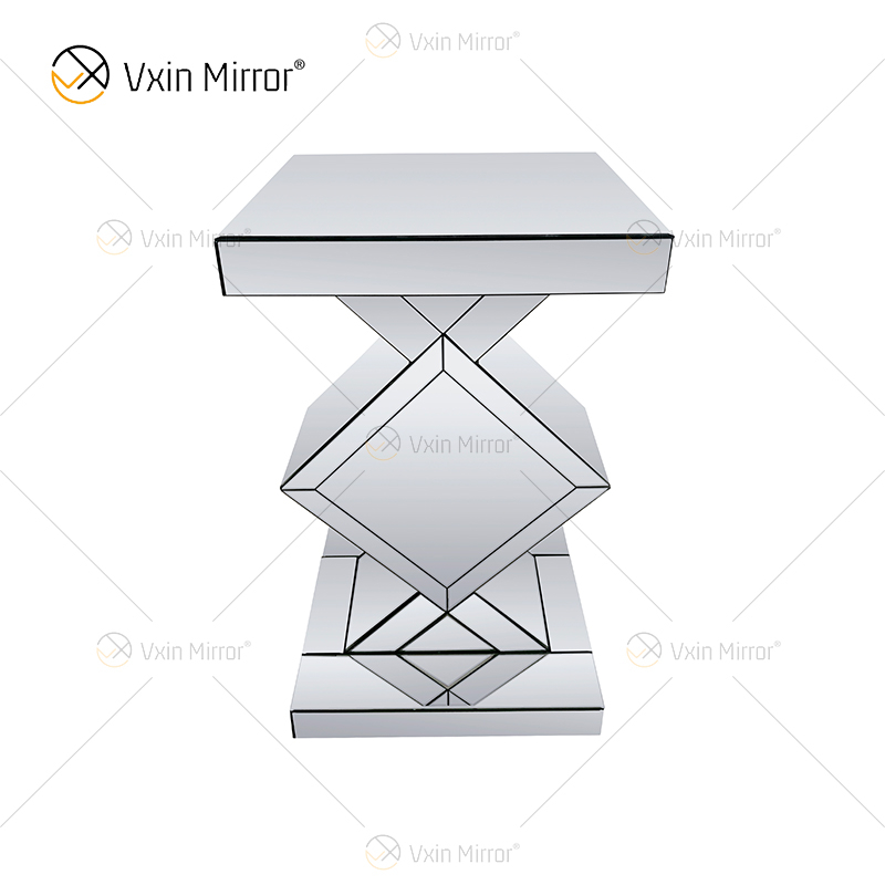 Großhandels-WXF-115-2 Spiegel-Beistelltisch-elegante Luxusraum-Möbel-Silber-Beistelltisch
