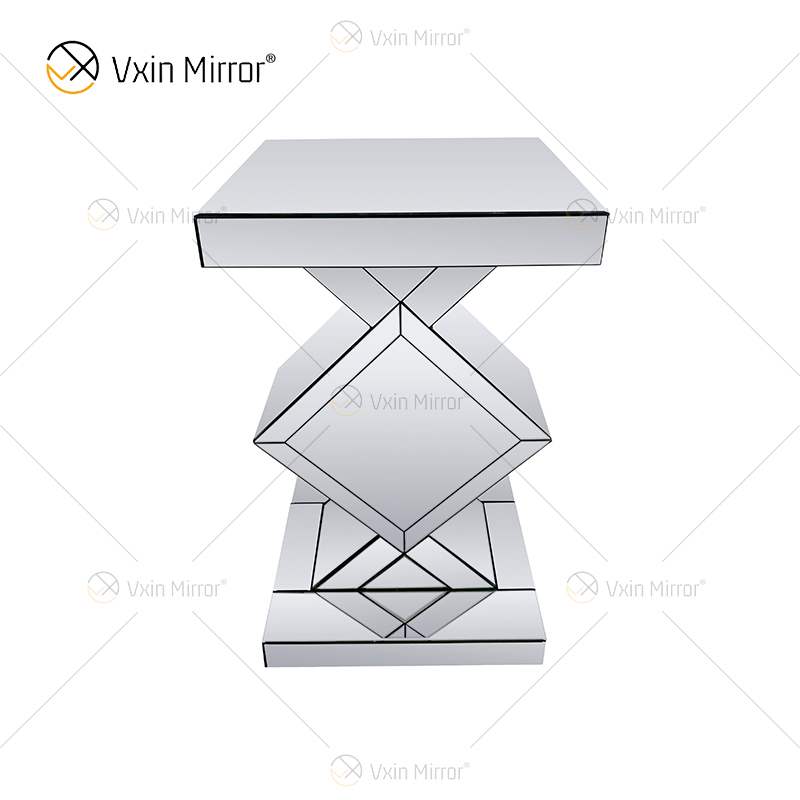 Großhandels-WXF-115-2 Spiegel-Beistelltisch-elegante Luxusraum-Möbel-Silber-Beistelltisch