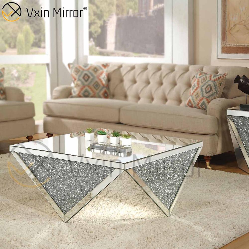 Factory Supply WXWF-711 Crushed Diamond Beistelltisch Moderner Couchtisch