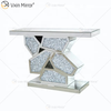 China-Versorgungsmaterial-Qualitäts-preiswerter eleganter zerkleinerter Diamant-Kristall widergespiegelter Konsolentisch für Wohnzimmer-Möbel WXF-506