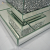 Vxin Elegant WXF-135 Home Decor Crushed Diamond Beistelltisch Silber Spiegel Möbel Beistelltisch