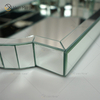 Elegant Decor WXMT-007 Modernes rechteckiges Tablett aus Glas, silbern verspiegelt