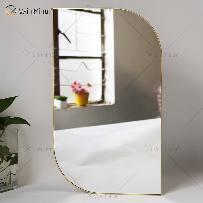 Golden Vxin Einzigartige Wanddekoration Gold Metallrahmen Dekorative Spiegel Luxus Einfacher und Stilvoller Wandspiegel