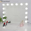 Ovaler dekorativer WXDL-123 Schminkspiegel im Hollywood-Stil mit Tischplatte und LED-Licht für Schlafzimmer