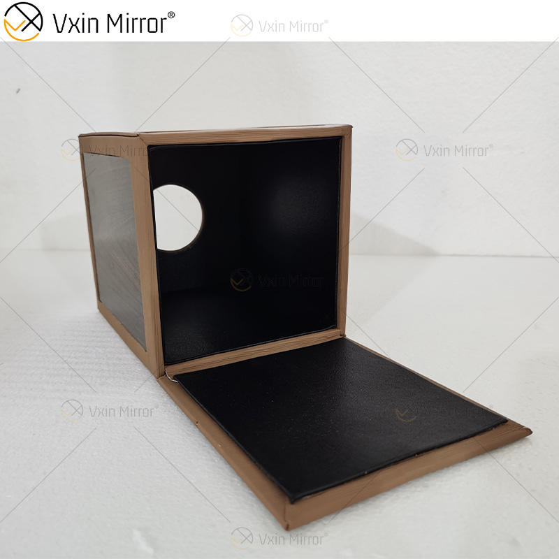 Vxin Mirror WXB-003 Braune Luxus-Holz-Leder-Tissue-Box für Heimdekoration