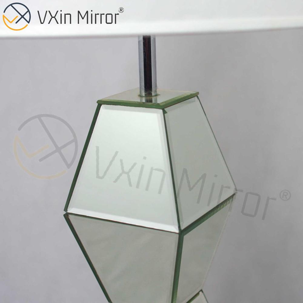 Neues Design WXTL-005 Moderne Schlafzimmermöbel Silber Tischspiegellampe mit Lampenschirm Spiegellampe