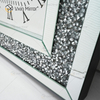 Spiegeluhr WXMC-011 Silberne dekorative Uhr mit Crushed Diamond