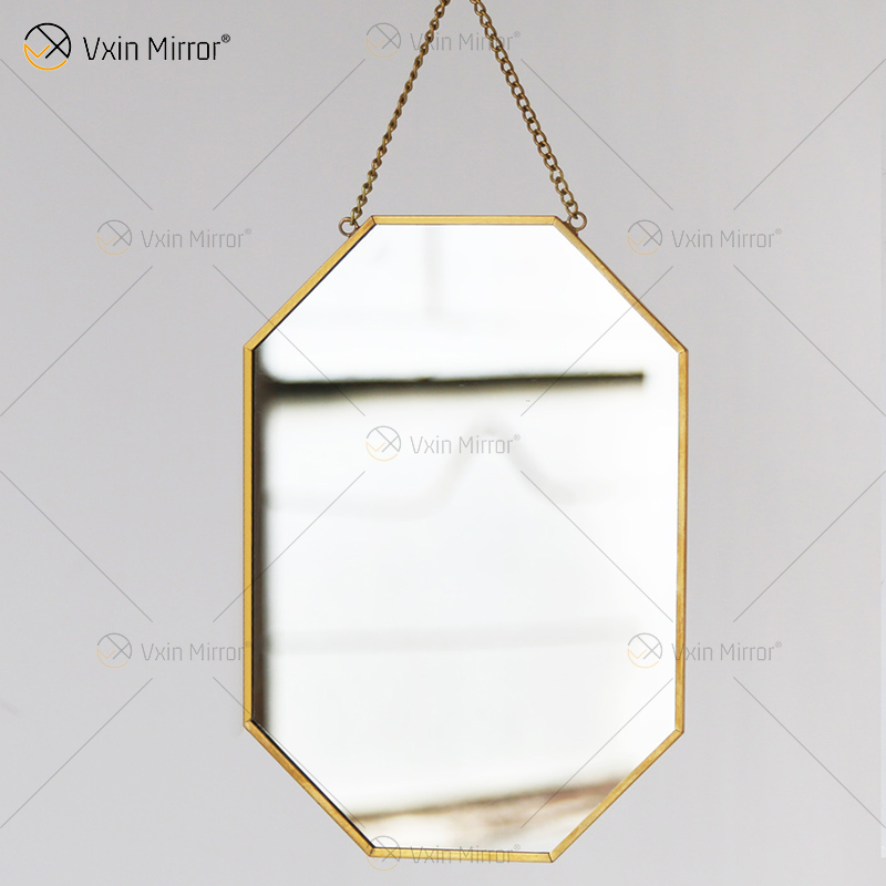 Golden Vxin Einzigartige Wanddekoration Gold Metallrahmen Dekorative Spiegel Luxus Einfacher und Stilvoller Wandspiegel