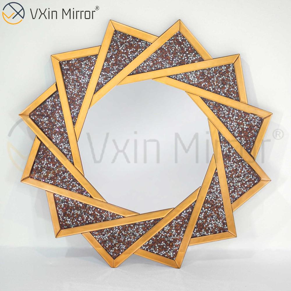 Günstige Vxin Moderne Wohnzimmermöbel Wohnkultur Crush Diamond Luxusmöbel Set Spiegel Konsolentisch