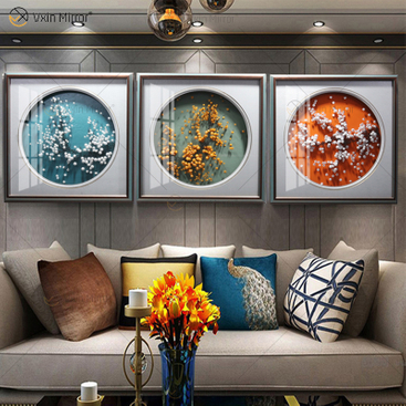 Vxin WXPA-010 Creative Beads Button Paint for Home Decor Wall Art Metall Hängebild für Wohnzimmer Set zum Verkauf