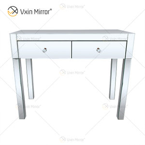 Hot Art Deco WXF-836 Silver Dressing verspiegelte Eckkommode mit 2 Schubladen