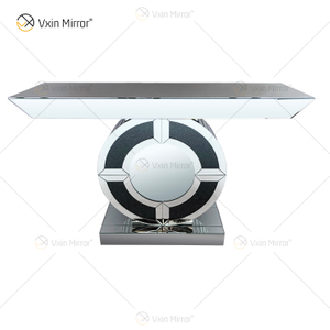 Home Decor WXWF-533 Schwarz Luxus Crushed Diamond Spiegel Konsolentisch Lounge Möbel