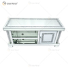 Spiegelmöbel Wohnzimmer Moderne europäische WXF-162 Neueste Design-Glas-TV-Ständer mit Diamant