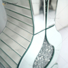 WXMV-004-1 Home Hotel Decor Indoor Silver Crushed Diamond Mirrored Large Follower Pots Mirror Vase