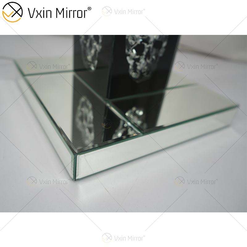 Gothic Style WXFL-027 Wohnzimmer Silber Kristall Stehlampe mit Lampenschirm für Hotelspiegellampe