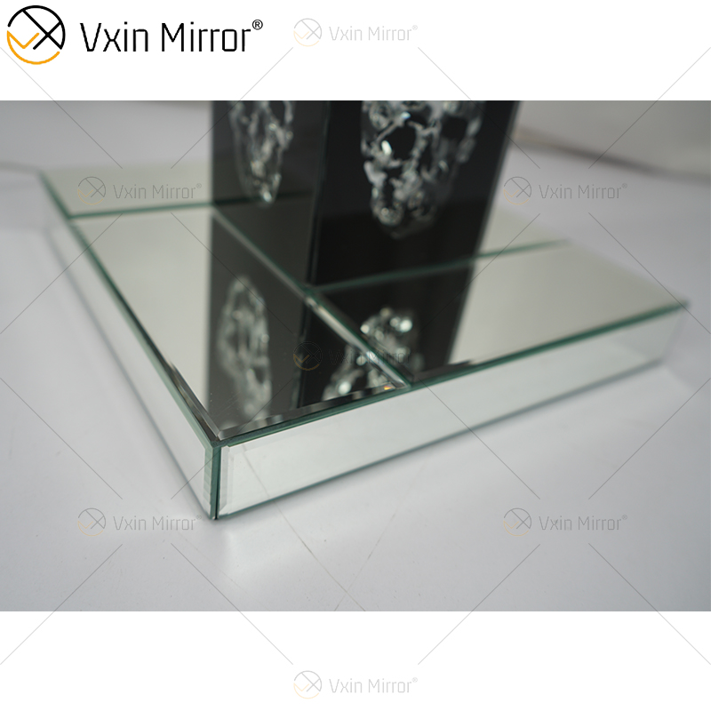 Gothic Style WXFL-027 Wohnzimmer Silber Kristall Stehlampe mit Lampenschirm für Hotelspiegellampe