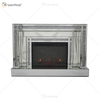 Diamond Luxury Popular Crush Sparkle Crystal Double Band Mirrored WXWF-1109 Kaminumrandung mit elektrischem Spiegelkamin