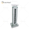 Kundengerechter Name Moderner eleganter WXP-002 Silber Crushed Diamond Mirrorr Kerzenhalter