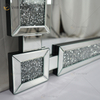 Rechteck Neues Design Vxin WXM-1149 Wanddekor Silber Crushed Diamond Wandbehang Spiegel Wandspiegel