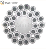 Wanddekoration Silber WXM-1014 Crushed Diamond Glass Wall Hanging Mirror