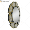 Gold Factory Supply Home Decor Runde 3 Farben Diamond Crush Spiegel Wandaufkleber