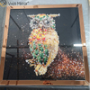 Omal Art Vxin WXMA-55 Home Decor MDF Frame Mirrored Wall Art Kristallporzellanmalerei Spiegelwandkunst