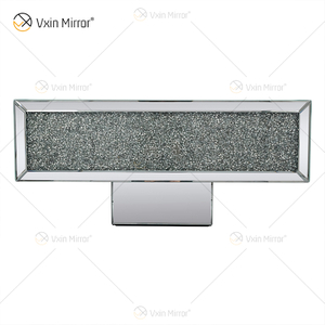 Customized Table WXF-141 Crushed Diamond Homemade Silver Mirror Couchtisch