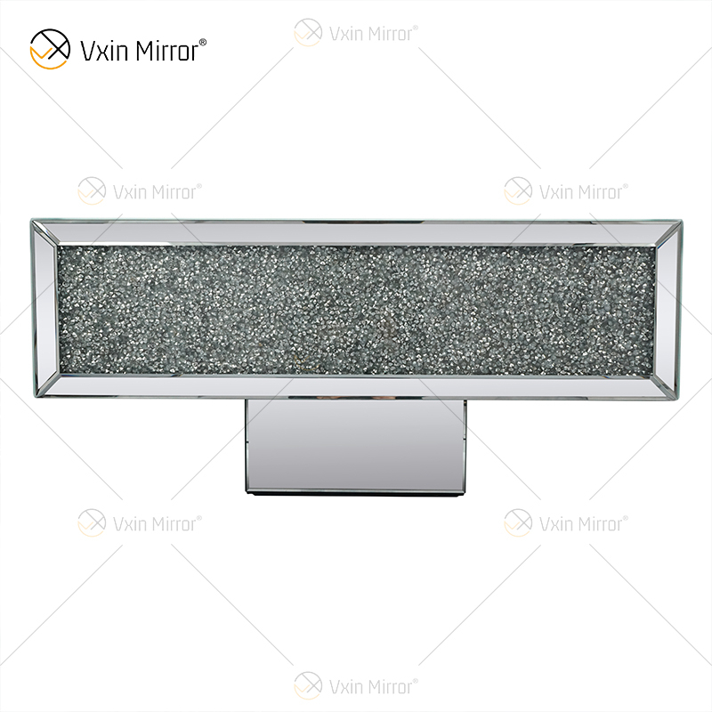 Customized Table WXF-141 Crushed Diamond Homemade Silver Mirror Couchtisch