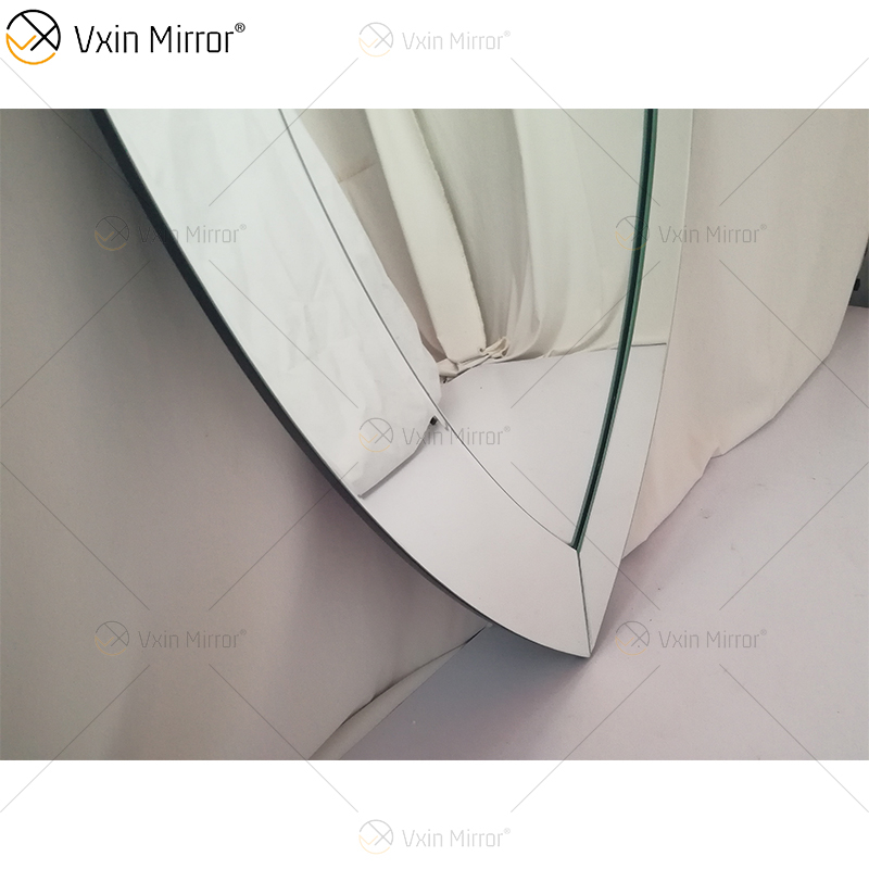 3D herzförmiger Wandbehangspiegel rahmenloser moderner abgeschrägter Rand Design Badezimmer Schlafzimmer Spiegel Schminkspiegel WXM-2090