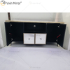 Ornate Berlin Furniture WXF-680 Anti-Champagner-Gold-TV-Schrank mit 2 Schubladen und Türen