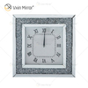 Spiegeluhr WXMC-011 Silberne dekorative Uhr mit Crushed Diamond