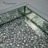 Factory Supply WXMT-016 Modernes Dekor Silber Crushed Diamond verspiegeltes rechteckiges Tablett