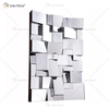 VXin Spiegel WXM-1548 Moden Silber Glas 3D Dekorativer Wandspiegel Wohnkultur für Wohnzimmer Schlafzimmer