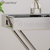 Vxin Spiegel WXT-039 Modernes Dekorationstablett aus silberfarbenem Edelstahl