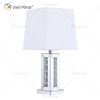 Vxin WXTL-142 Elegante silberne Kristall-LED-Tischspiegellampe 3 Farben LED-Licht für Schlafzimmer