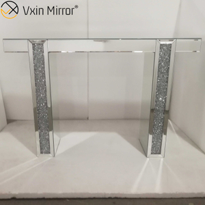 Verspiegelter Schreibtisch Schminktisch Schminktisch Möbel Glas Konsolentisch Schlafzimmer Arbeitszimmer Home Office WXWF-731