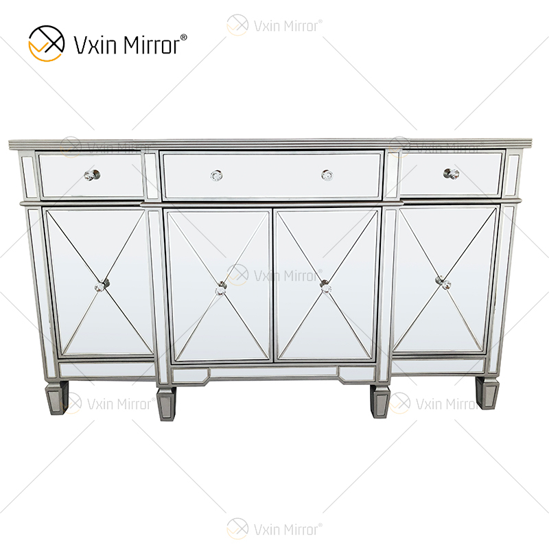 WXF-027-1 Luxus-Haushaltswaren-Schrank aus Glas mit Muti-Schubladen
