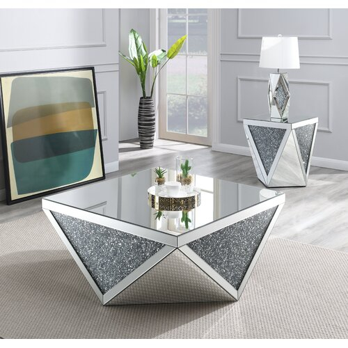 Factory Supply WXWF-711 Crushed Diamond Beistelltisch Moderner Couchtisch