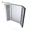 Neues Design WXM-1790-1 Wanddekoration Silber Crushed Diamond Tisch Spiegelsäule