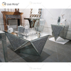 Factory Supply WXF-711-1 Acylic Beistelltisch Moderner Couchtisch mit Spiegelplatte Couchtisch mit poliertem Spiegel