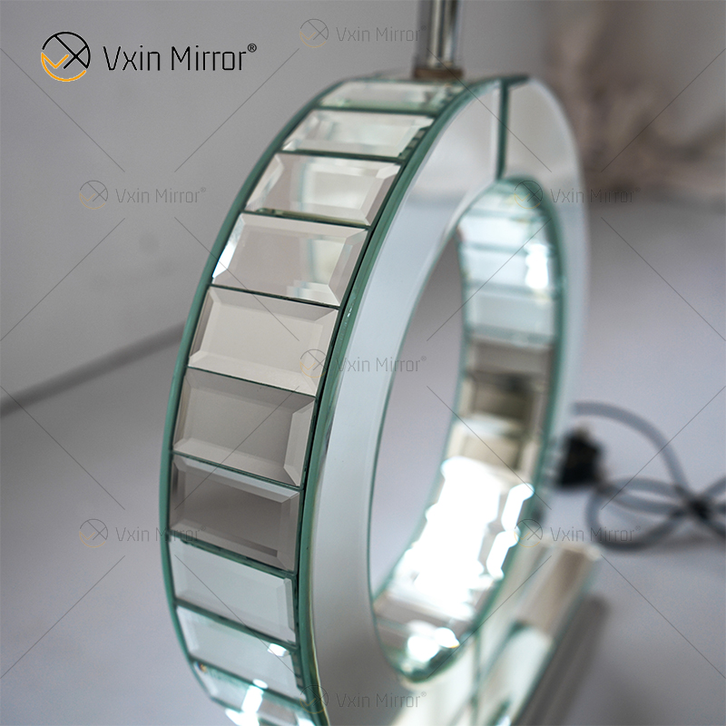 Fabrik-Versorgungsmaterial WXT-005 Moderne silberne Tischlampe für Schlafzimmer-Spiegel-Lampe