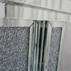 Heißer Verkauf WXWF-1108 Silber Crushed Diamond Kristall Spiegel Kamin Kaminsims Wohnkultur mit elektrischem Feuer Einsätze Spiegelkamin