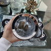 Hochwertiges Paket VX-01 Silber Home Decor Acryl verspiegelte Gläser und Flaschen mit Deckel