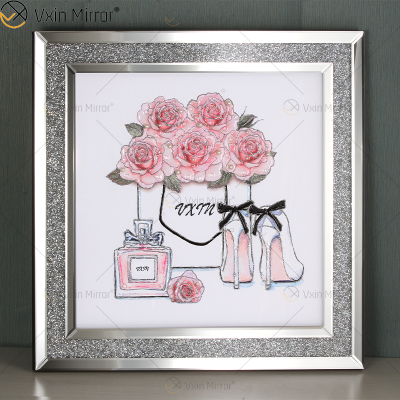 Erstaunliche Qualität Vxin Pearl Diamond Metal Wall Art Decor Home Decoration Luxus Wohnzimmer gerahmt für Home Set zum Verkauf