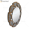 Gold Factory Supply Home Decor Runde 3 Farben Diamond Crush Spiegel Wandaufkleber