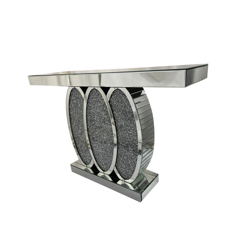 Neues Design WXF-244 Crystal Mirror Console Table Hall Table in Silber zu verkaufen