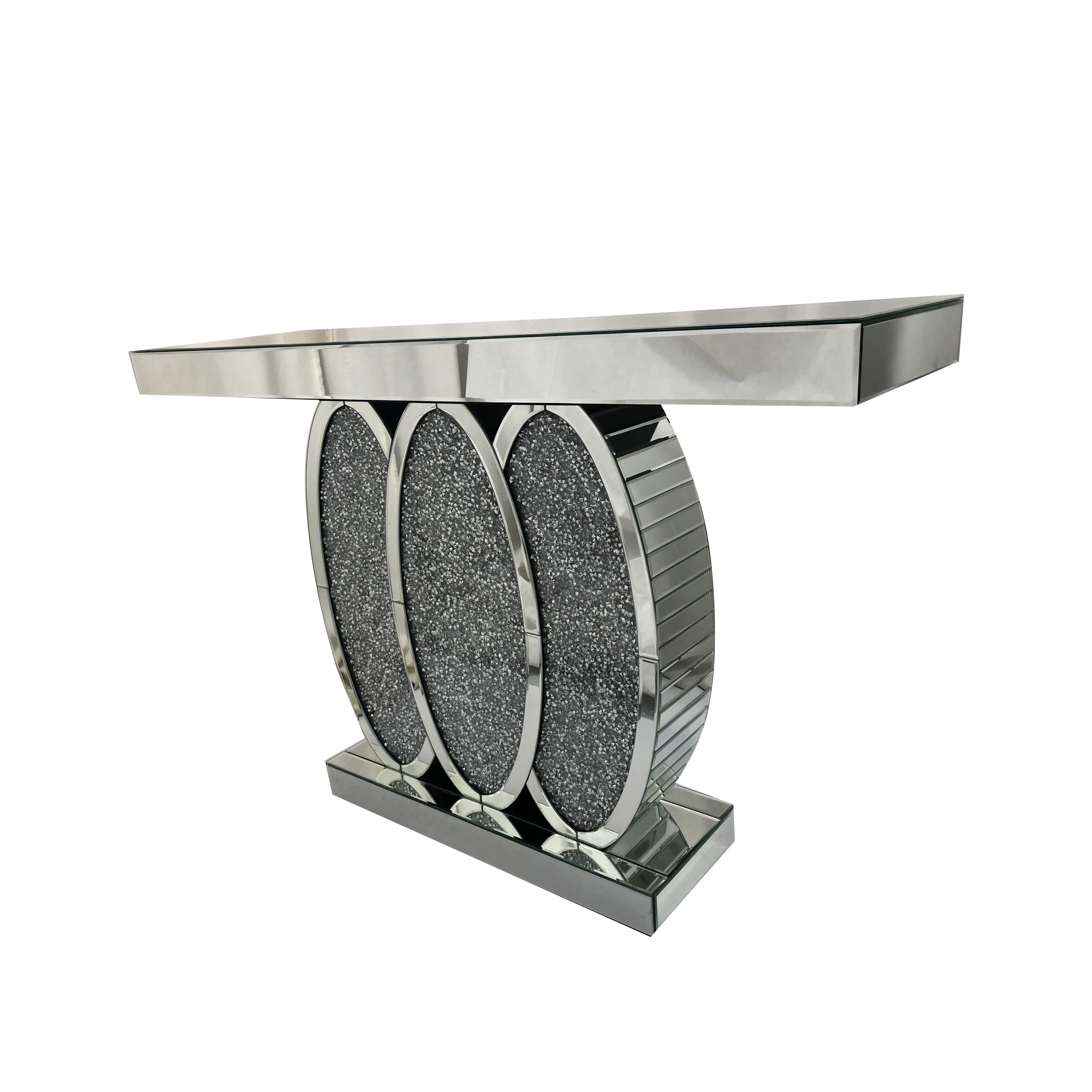 Neues Design WXF-244 Crystal Mirror Console Table Hall Table in Silber zu verkaufen