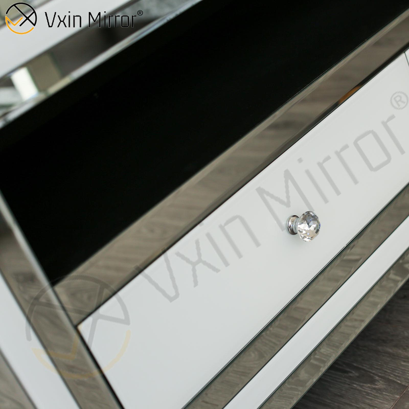Vxin Spiegel WXWF-790 Möbel Modern Weiß Silber Glas TV Schrank steht