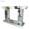 Luxuriöser WXWF-531 Floating Crystal Mirrored Pillar Console Hall Flurtisch Mirror Console Table